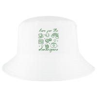 Here For The Shenanigans St Patricks Day Cool Comfort Performance Bucket Hat