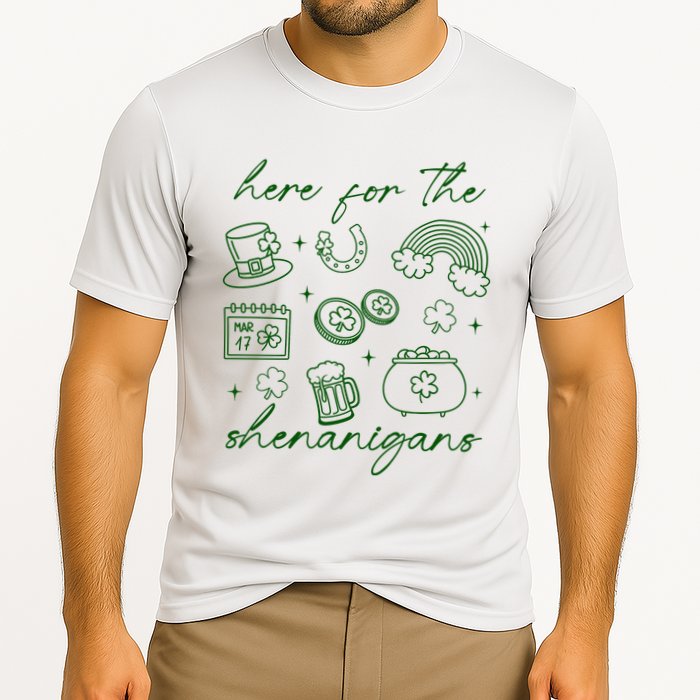 Here For The Shenanigans St Patricks Day Performance Shirt