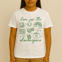 Here For The Shenanigans St Patricks Day T-Shirt