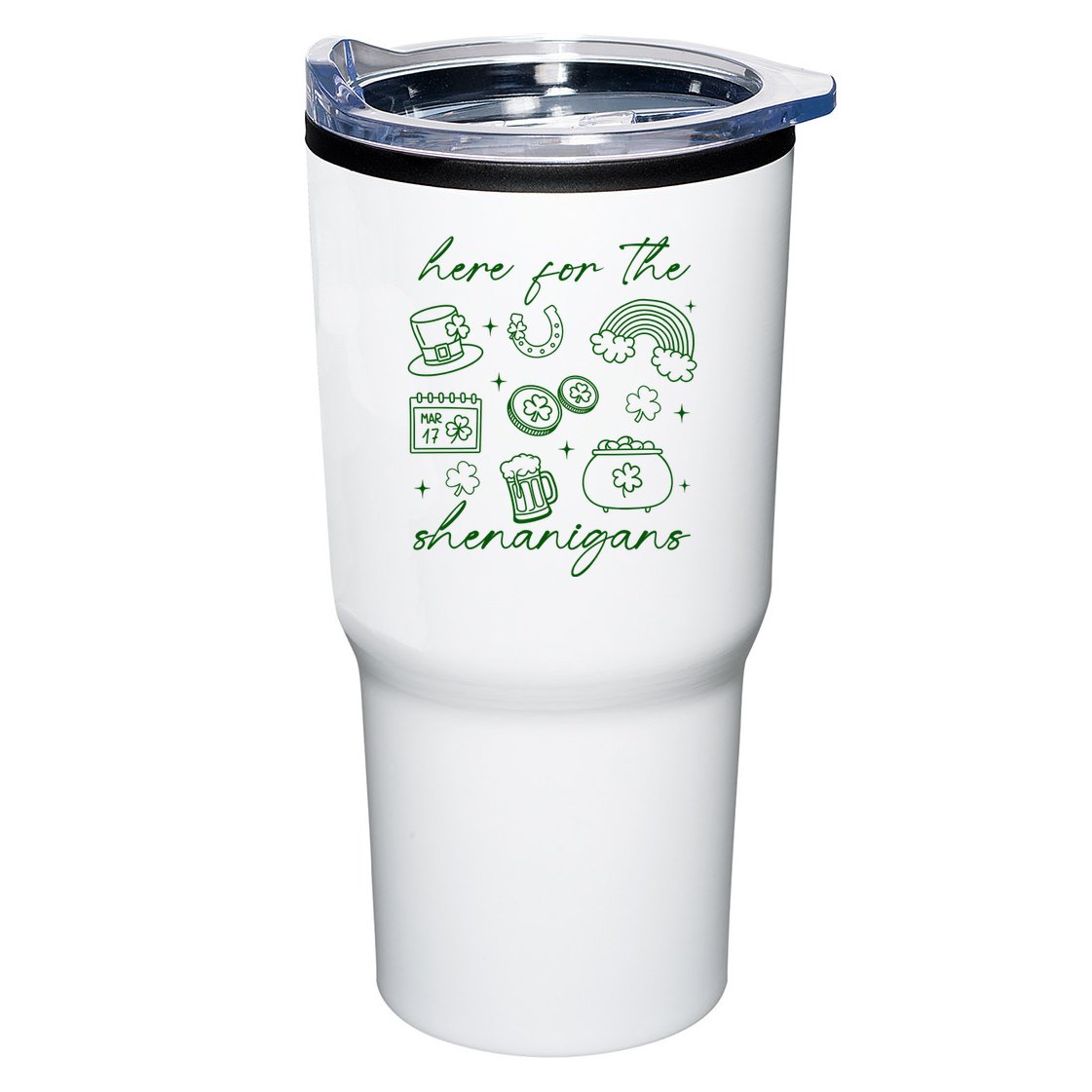Here For The Shenanigans St Patricks Day Tumbler