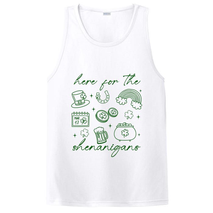 Here For The Shenanigans St Patricks Day PosiCharge Competitor Tank