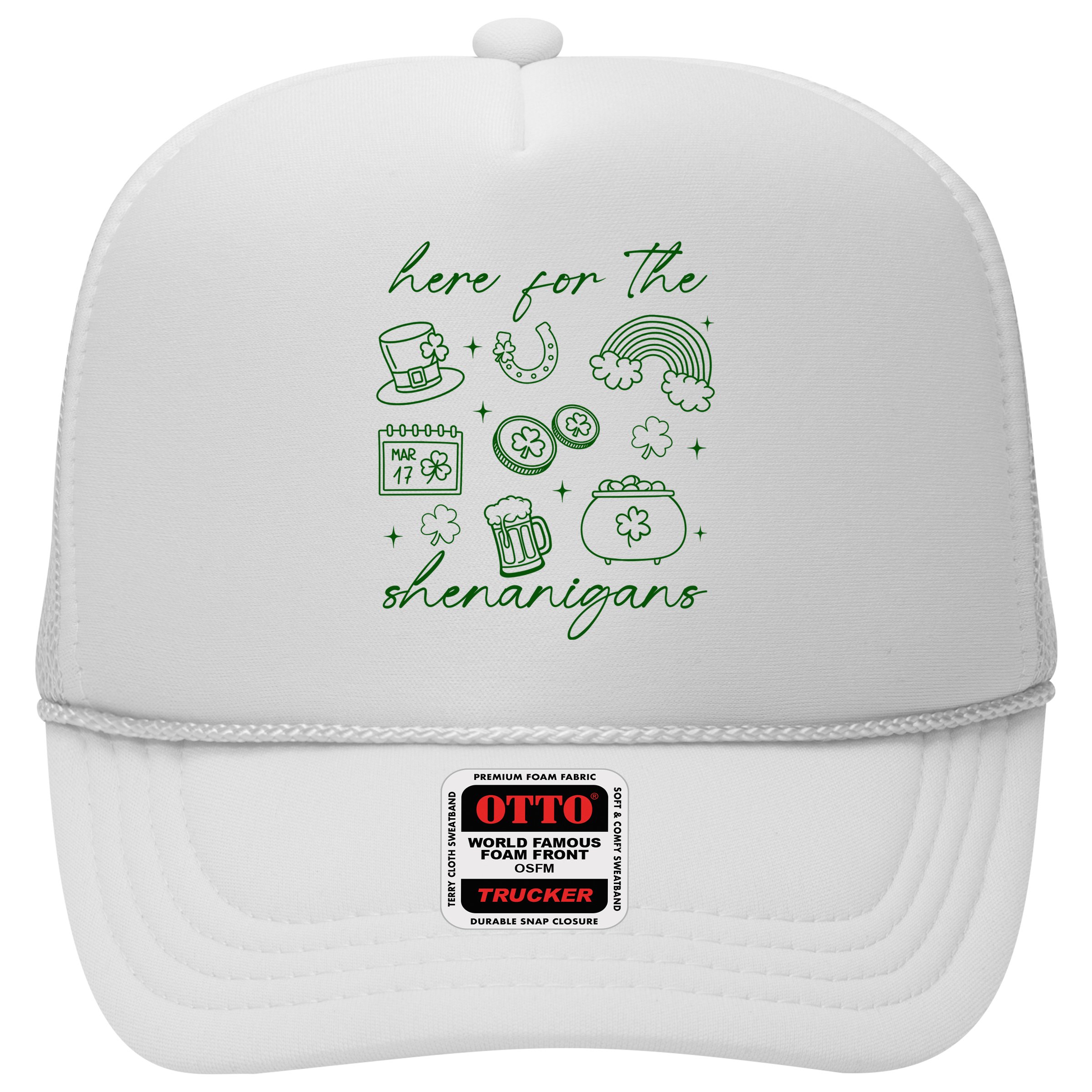 Here For The Shenanigans St Patricks Day Hat