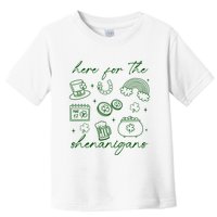 Here For The Shenanigans St Patricks Day Toddler T-Shirt