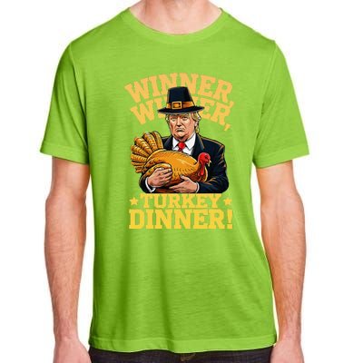 Humor Funny Trump Winner Winner Turkey Dinner Thanksgiving Adult ChromaSoft Performance T-Shirt