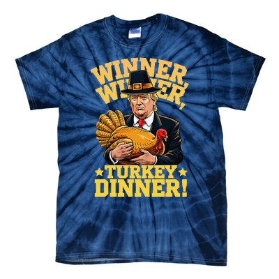 Humor Funny Trump Winner Winner Turkey Dinner Thanksgiving Tie-Dye T-Shirt