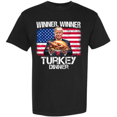 Humor Funny Trump Winner Winner Turkey Dinner Thanksgiving Garment-Dyed Heavyweight T-Shirt