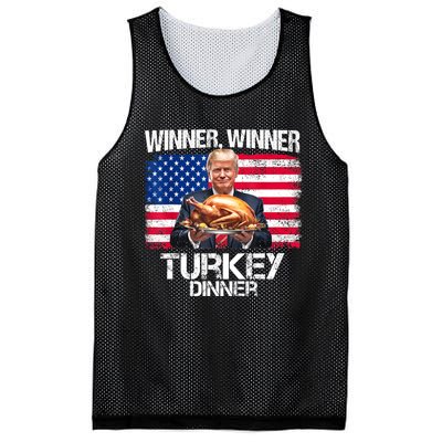 Humor Funny Trump Winner Winner Turkey Dinner Thanksgiving Mesh Reversible Basketball Jersey Tank