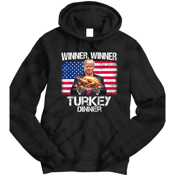 Humor Funny Trump Winner Winner Turkey Dinner Thanksgiving Tie Dye Hoodie