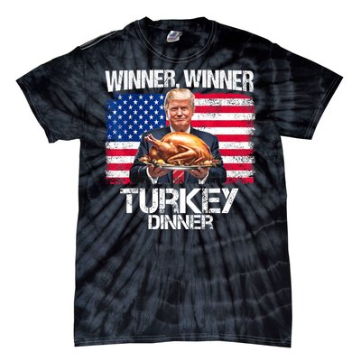 Humor Funny Trump Winner Winner Turkey Dinner Thanksgiving Tie-Dye T-Shirt