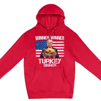 Humor Funny Trump Winner Winner Turkey Dinner Thanksgiving Premium Pullover Hoodie