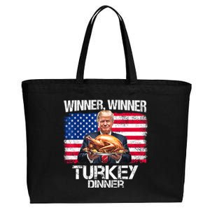 Humor Funny Trump Winner Winner Turkey Dinner Thanksgiving Cotton Canvas Jumbo Tote