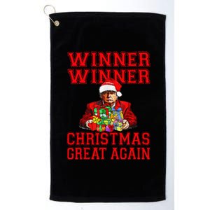 Humor Funny Trump Winner Winner Christmas Great Again Platinum Collection Golf Towel