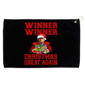 Humor Funny Trump Winner Winner Christmas Great Again Grommeted Golf Towel