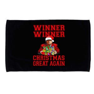 Humor Funny Trump Winner Winner Christmas Great Again Microfiber Hand Towel