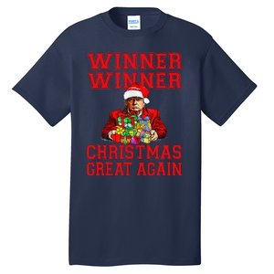 Humor Funny Trump Winner Winner Christmas Great Again Tall T-Shirt