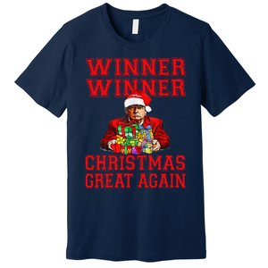 Humor Funny Trump Winner Winner Christmas Great Again Premium T-Shirt