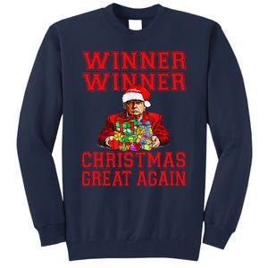 Humor Funny Trump Winner Winner Christmas Great Again Tall Sweatshirt