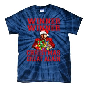 Humor Funny Trump Winner Winner Christmas Great Again Tie-Dye T-Shirt