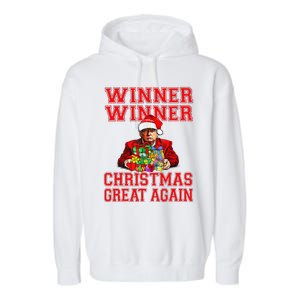 Humor Funny Trump Winner Winner Christmas Great Again Garment-Dyed Fleece Hoodie