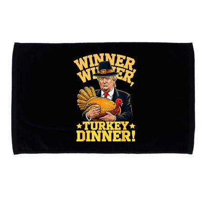 Humor Funny Trump Winner Winner Turkey Dinner Thanksgiving Microfiber Hand Towel