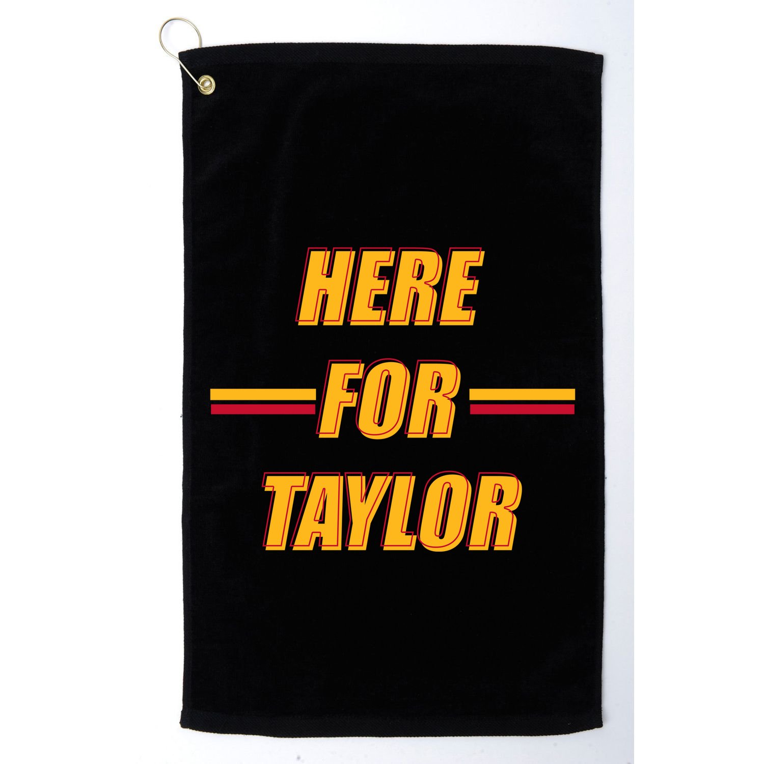 Here For Taylor Football Sports Fan Golf Towel