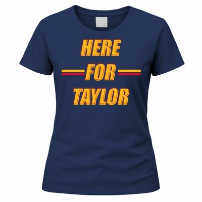 Here For Taylor Football Sports Fan Women's T-Shirt