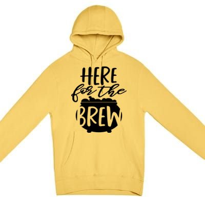 Here For The Brew Premium Pullover Hoodie