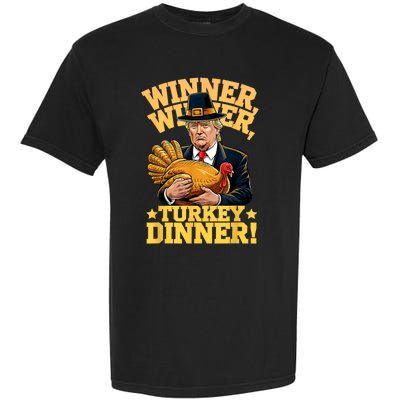 Humor Funny Trump Winner Winner Turkey Dinner Thanksgiving Garment-Dyed Heavyweight T-Shirt