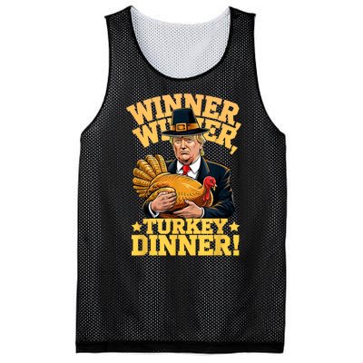 Humor Funny Trump Winner Winner Turkey Dinner Thanksgiving Mesh Reversible Basketball Jersey Tank