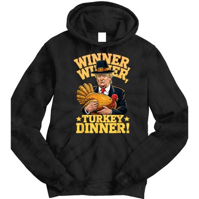 Humor Funny Trump Winner Winner Turkey Dinner Thanksgiving Tie Dye Hoodie