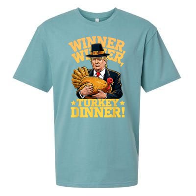 Humor Funny Trump Winner Winner Turkey Dinner Thanksgiving Sueded Cloud Jersey T-Shirt