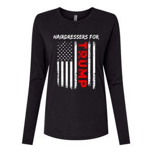 Hairdressers For Trump Take America Back Cool Gift Womens Cotton Relaxed Long Sleeve T-Shirt