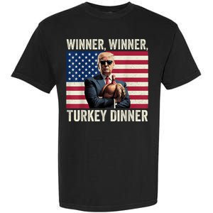 Humor Funny Trump Winner Winner Turkey Dinner Thanksgiving Garment-Dyed Heavyweight T-Shirt