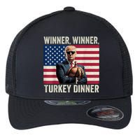 Humor Funny Trump Winner Winner Turkey Dinner Thanksgiving Flexfit Unipanel Trucker Cap