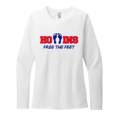 Hollins Free The Feet Womens CVC Long Sleeve Shirt