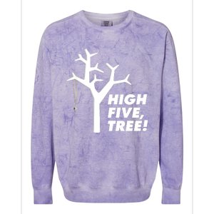 High Five, Tree! Colorblast Crewneck Sweatshirt