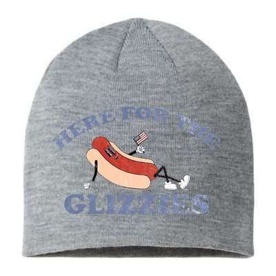 Here For The Glizzies 4th Of July Sustainable Beanie