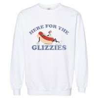 Here For The Glizzies 4th Of July Garment-Dyed Sweatshirt