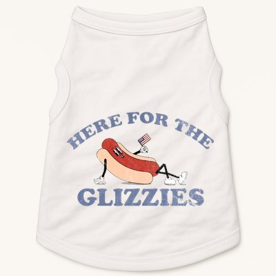 Here For The Glizzies 4th Of July Doggie Tank