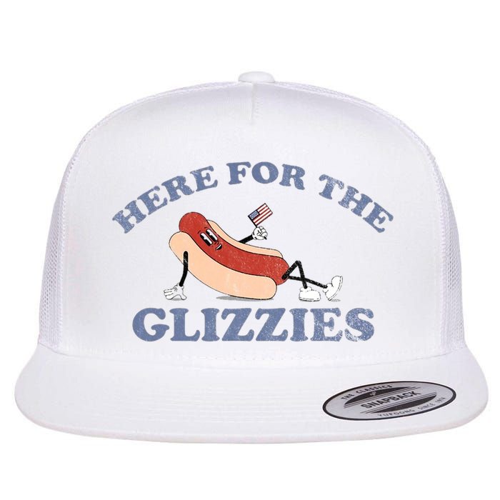 Here For The Glizzies 4th Of July Flatbill Hat