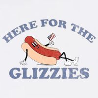 Here For The Glizzies 4th Of July Flatbill Hat