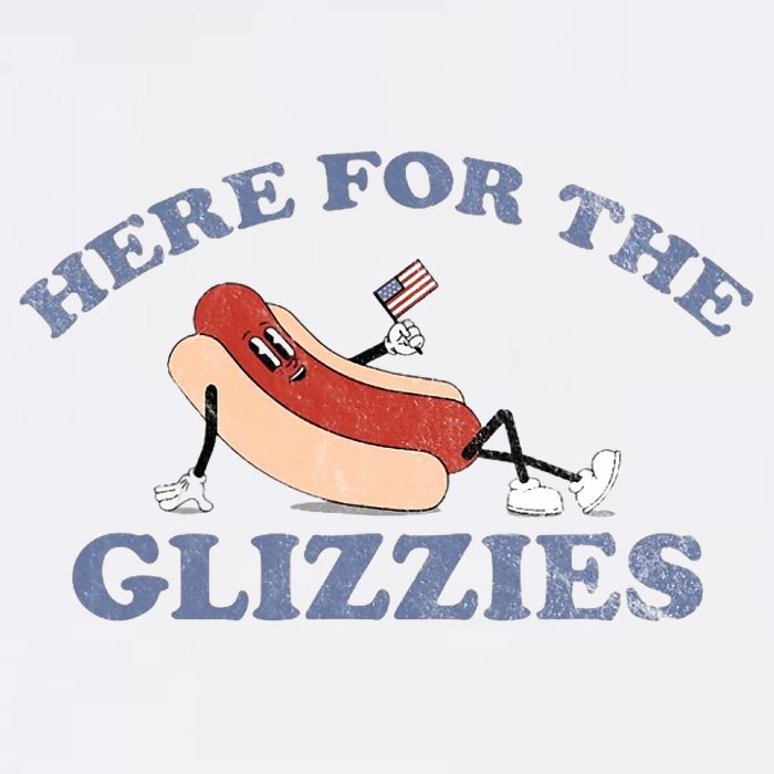 Here For The Glizzies 4th Of July Flatbill Hat
