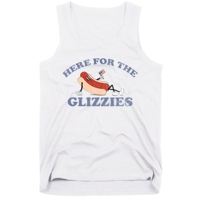 Here For The Glizzies 4th Of July Tank Top