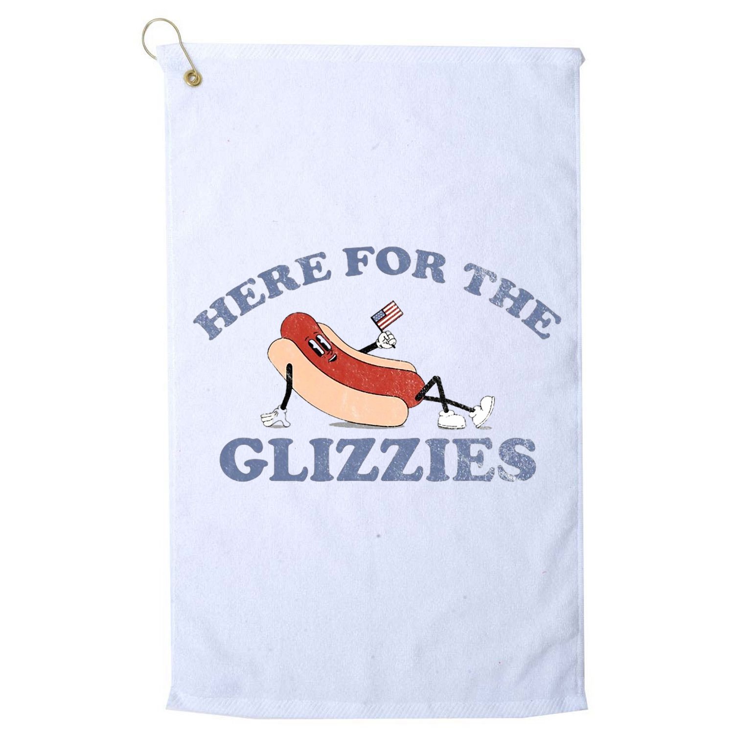 Here For The Glizzies 4th Of July Golf Towel