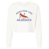 Here For The Glizzies 4th Of July Cropped Pullover Crew