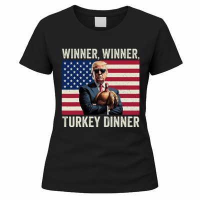 Humor Funny Trump Winner Winner Turkey Dinner Thanksgiving Women's T-Shirt