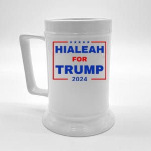 Hialeah For Trump 2024 Beer Stein