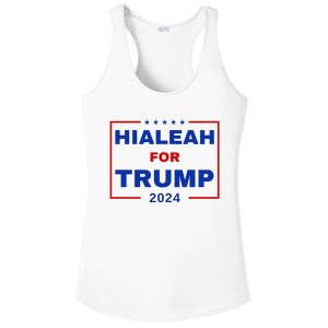 Hialeah For Trump 2024 Ladies PosiCharge Competitor Racerback Tank