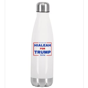 Hialeah For Trump 2024 Stainless Steel Insulated Water Bottle