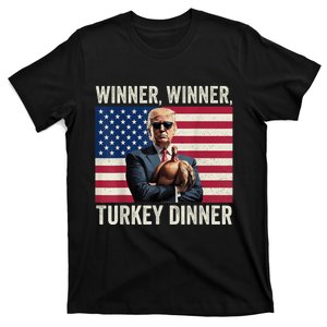 Humor Funny Trump Winner Winner Turkey Dinner Thanksgiving T-Shirt